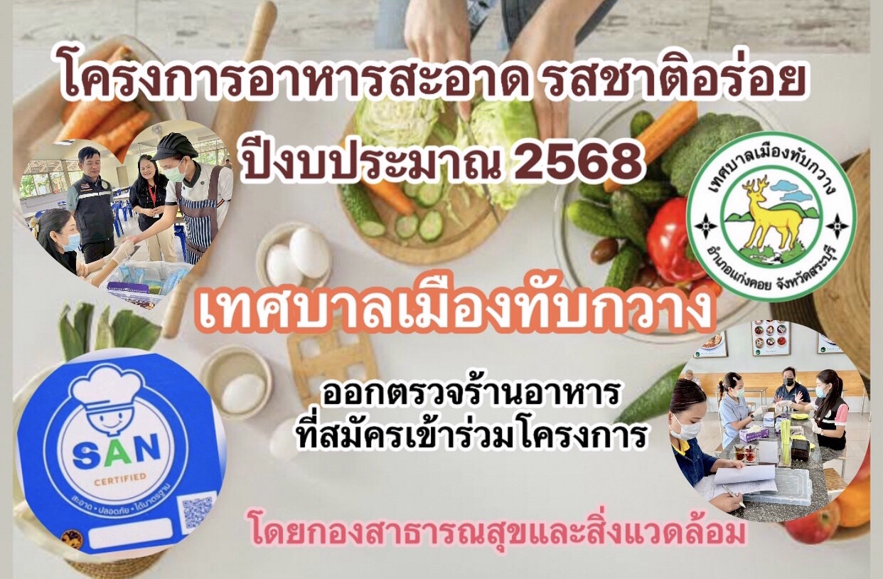 โครงการอาหารสะอาด รสชาติอร่อย ประจำปีงบประมาณ 2568